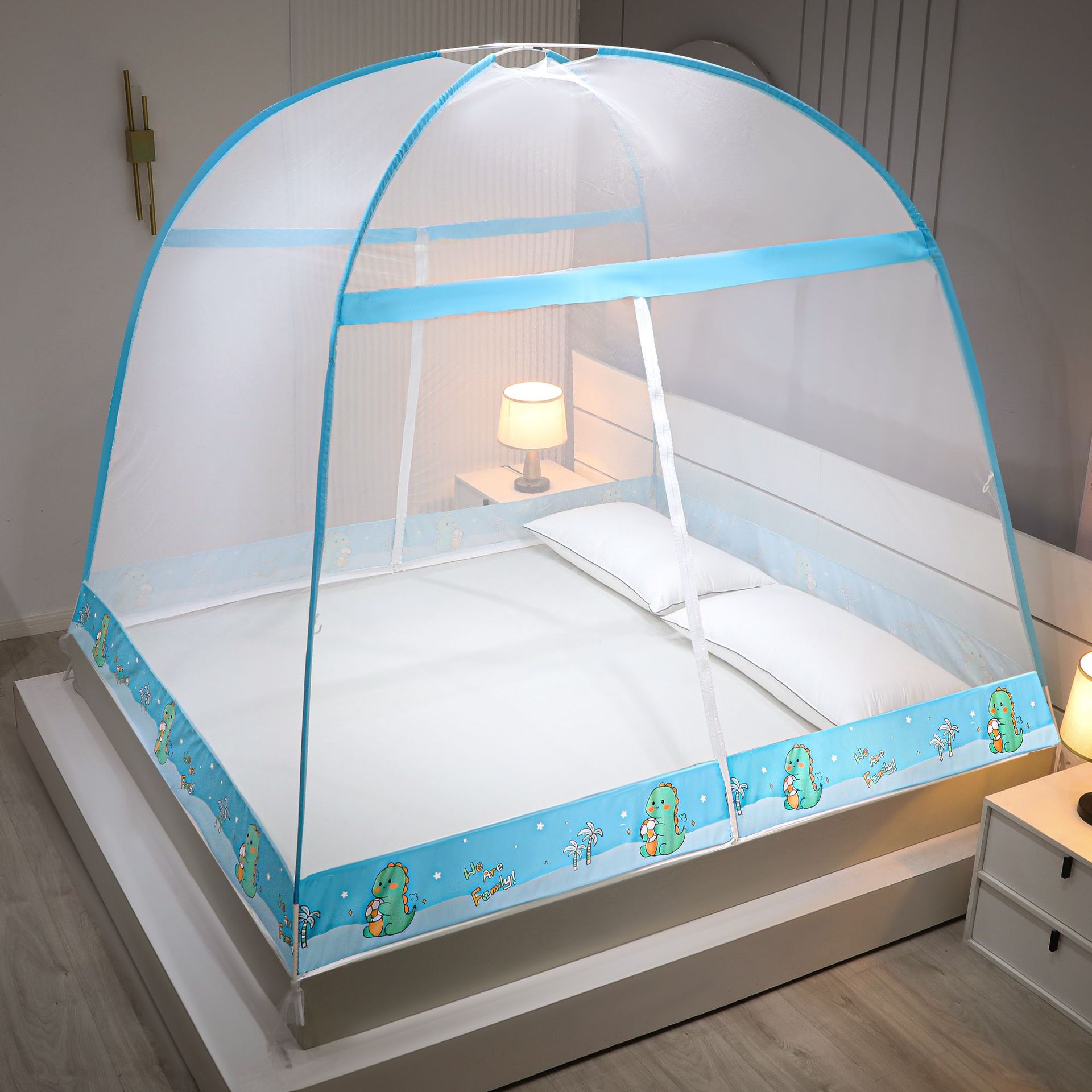 Installation-free Yurt Mosquito Net Household Encryption Folding Mosquito Net