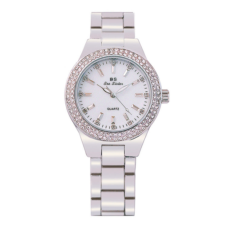 High-end linked watch bs full diamond female watch