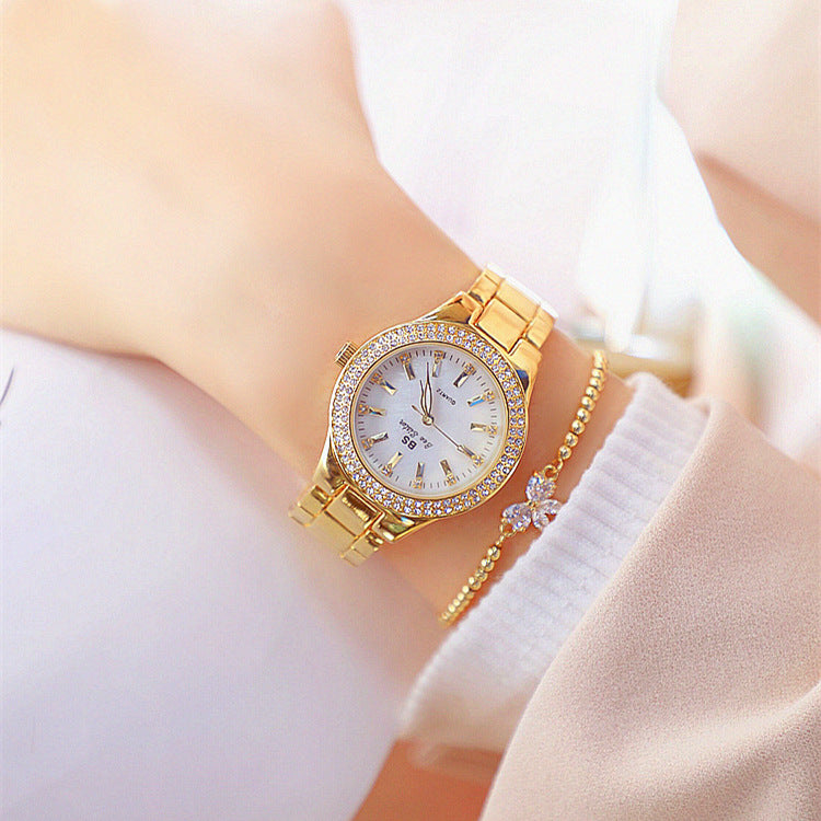 High-end linked watch bs full diamond female watch