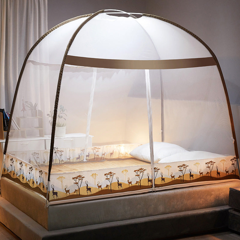 Installation-free Yurt Mosquito Net Household Encryption Folding Mosquito Net