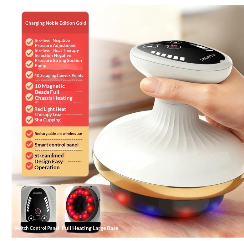 Electric Gua Sha Board Beauty Massager Cupping Device Electric Meridian Brush Home Abdominal Massage Gua Sha Board Massager