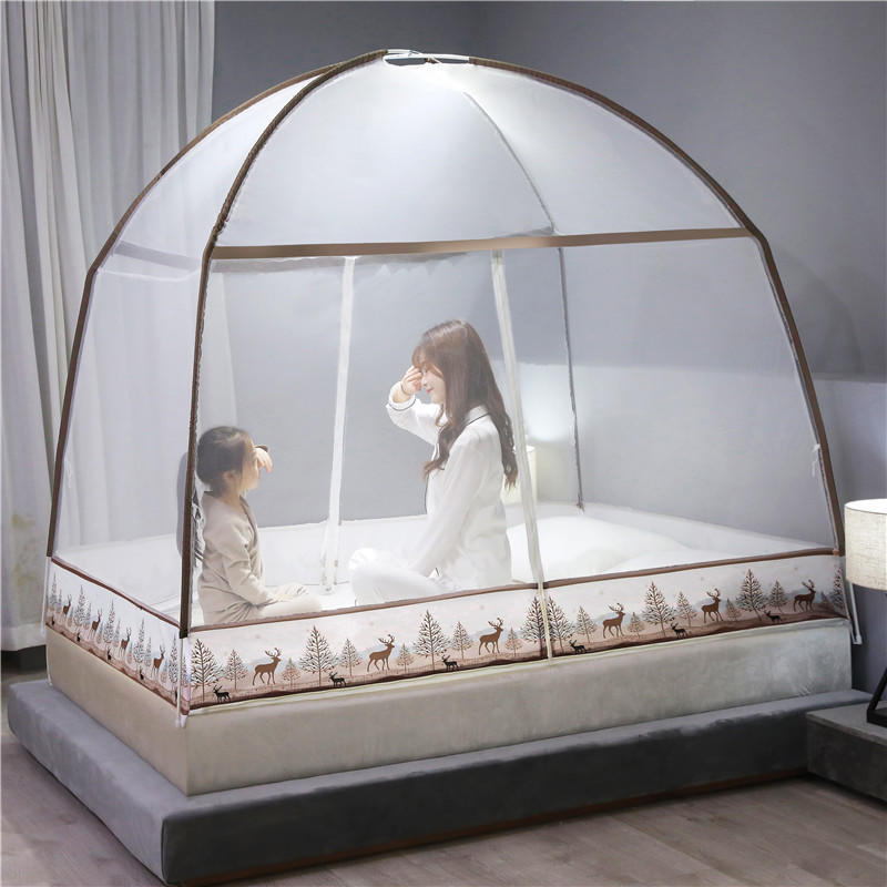Installation-free Yurt Mosquito Net Household Encryption Folding Mosquito Net
