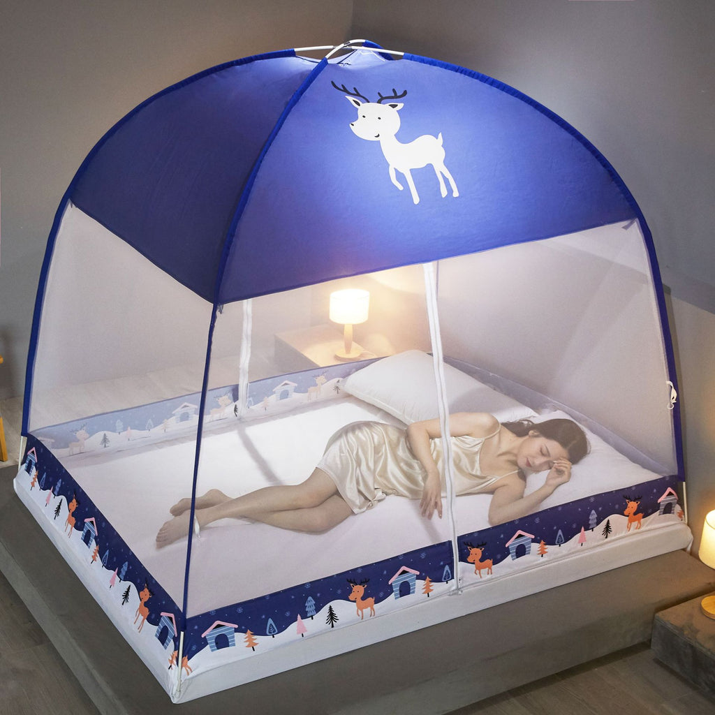 Installation-free Yurt Mosquito Net Household Encryption Folding Mosquito Net