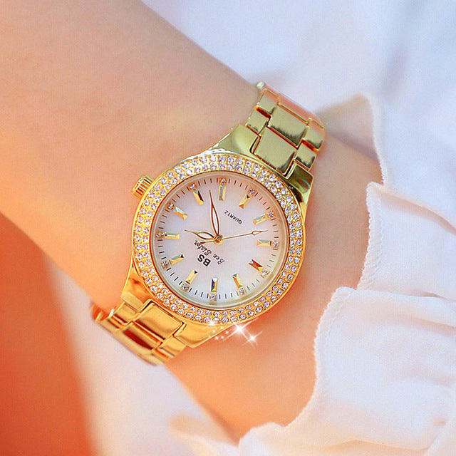 High-end linked watch bs full diamond female watch